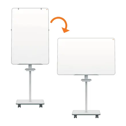 Nobo Move & Meet Mobile Magnetische Flipchart-Tafel 680x1040mm