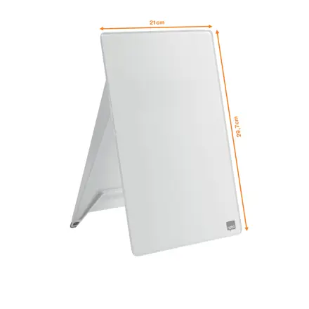 Tablă NOBO DIAMOND din sticlă, pentru birou, cu trepied