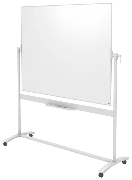 Tableau blanc pivotant mobile Nobo Classic émaillé, 1 500 x 1 200 mm