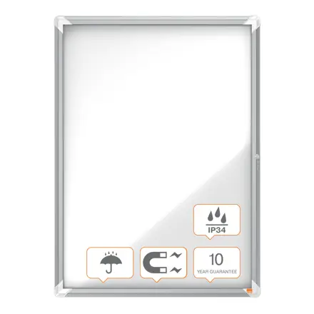 Vitrine d'affichage d'extérieur magnétique Nobo Premium Plus 9xA4