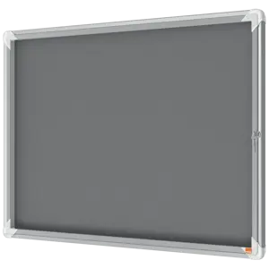 Nobo Premium Plus Indoor Felt Lockable Notice Board 8xA4