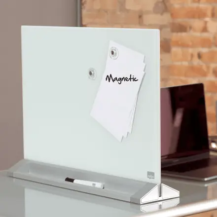 Nobo Glas Desktop-Tafel mit magnetischer Glasoberfläche 60 x 43 cm
