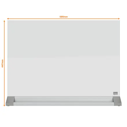 Nobo Glas Desktop-Tafel mit magnetischer Glasoberfläche 60 x 43 cm