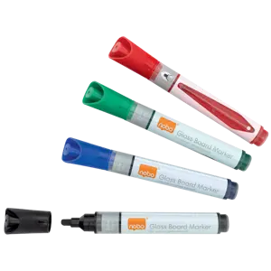 Marqueurs pour tableaux blancs en verre Nobo