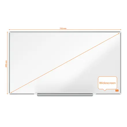 Nobo Impression Pro Widescreen 32" emaljeret magnetisk whiteboard 71x40cm