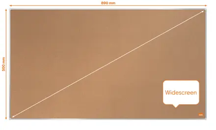 Nobo Impression Pro Widescreen kork opslagstavle 40" 89x50cm