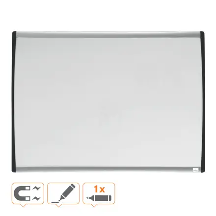 Nobo Whiteboard mit gewölbten Rahmen 58,5 x 43 cm