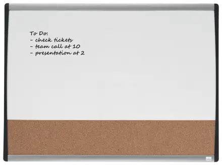 Kombi Whiteboard & Notiztafel 58,5 x 43 cm