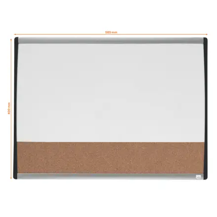 Kombi Whiteboard & Notiztafel 58,5 x 43 cm