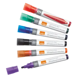 Marqueurs pour tableau blanc Liquid Ink pointe Ogive Pack de 6