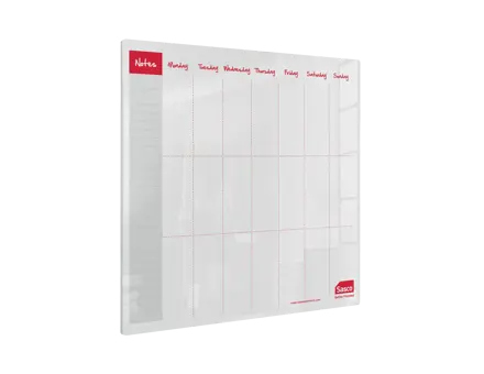 Sasco Semi Opaque Acrylic Mini Whiteboard Weekly Planner Desktop 300x300mm