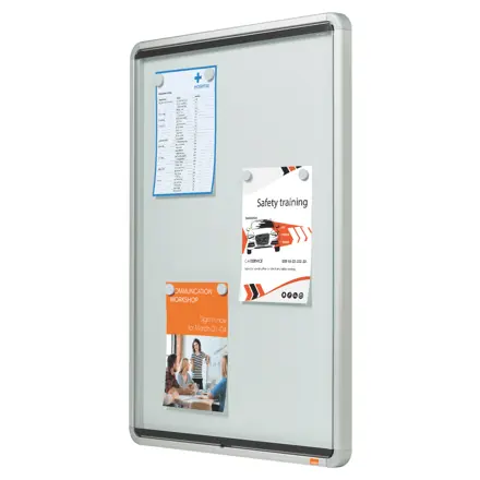 Inglasad tavla Nobo inomhus 8xA4 vit magnetisk