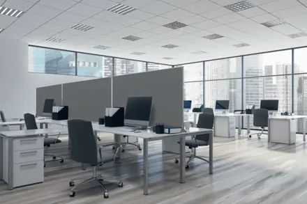 Nobo Impression Pro Free Standing Room Divider Screen Felt Surface 800x1800mm