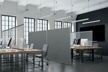 Nobo Impression Pro Free Standing Room Divider Screen Felt Surface 800x1800mm