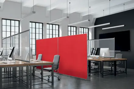 Nobo Impression Pro Desk Divider Screen Felt Surface 800x1000mm