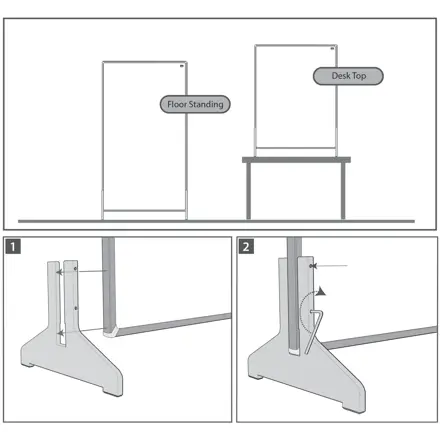 Nobo Impression Pro Free Standing Room Divider Screen Felt Surface 800x1800mm