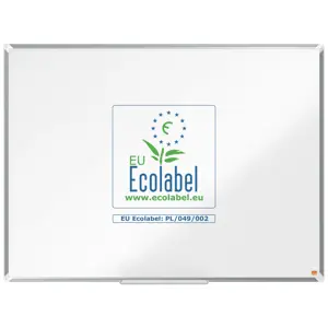 Tabla NOBO Premium Plus, otel lacuit, 120x90 cm, magnetica, include marker si tavita