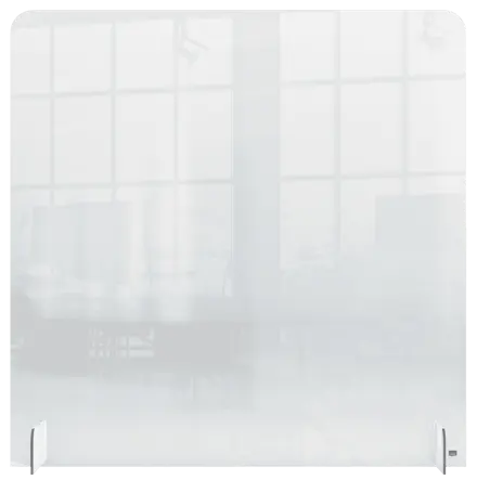 Thekenaufsteller ohne Durchreiche aus Plexiglas 70 x 85 cm