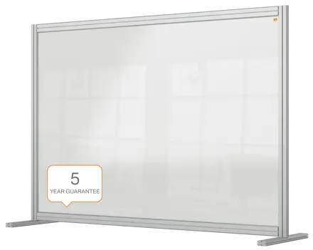 Nobo Premium Plus Schreibtisch-Trennwand aus Acryl 140x100cm