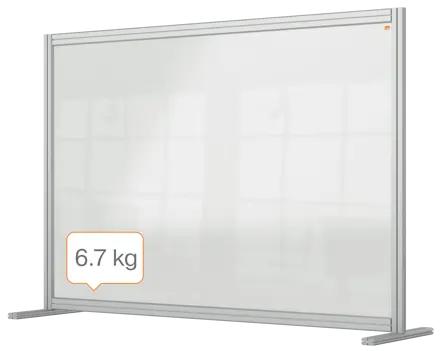 Nobo Premium Plus Schreibtisch-Trennwand aus Acryl 140x100cm