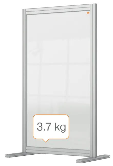 Nobo Premium Plus Schreibtisch-Trennwand aus Acryl 60x100cm