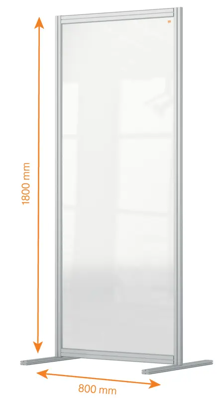 Nobo Premium Plus Stellwand aus Acryl 80x180cm
