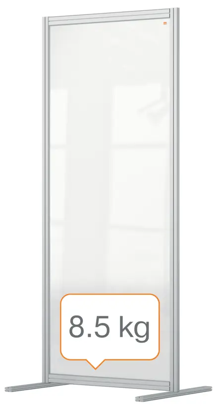 Nobo Premium Plus Stellwand aus Acryl 80x180cm