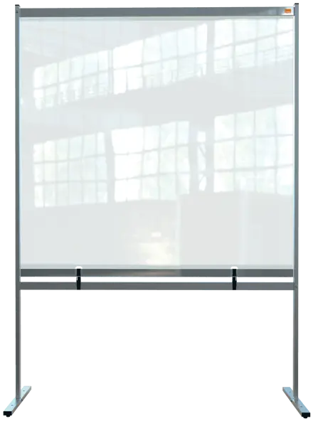 Nobo Premium Plus Stellwand aus durchsichtiger Folie, 1480x2060mm