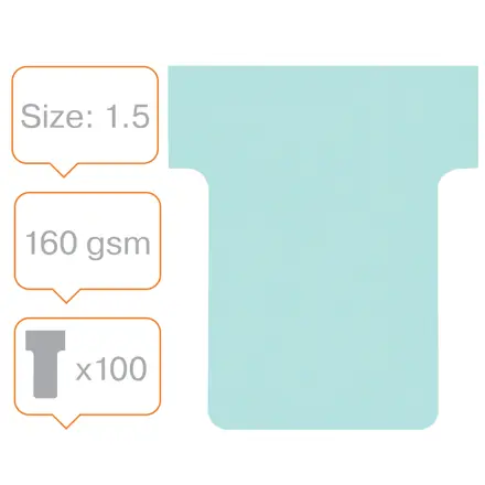 Fiches T pour planning Nobo - Taille 1,5