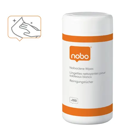 Nobo Noboclene whiteboard rengøringsservietter (100 stk.)