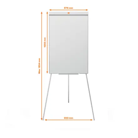 Nobo Impression Pro Flipchart Mobil Stahl mit Dreibeinstativ (EH-Verpackung)