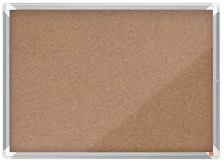 Nobo Premium Plus Schaukasten für den Innenbereich 8 x A4, Kork, Klapptür