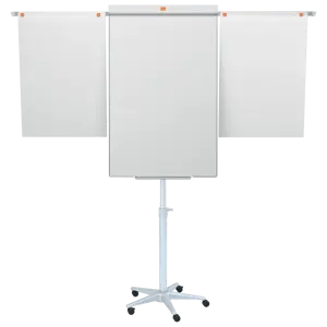 Flipchart mobil NOBO Impression Pro, otel lacuit, brate extensibile, magnetic, include marker si tavita