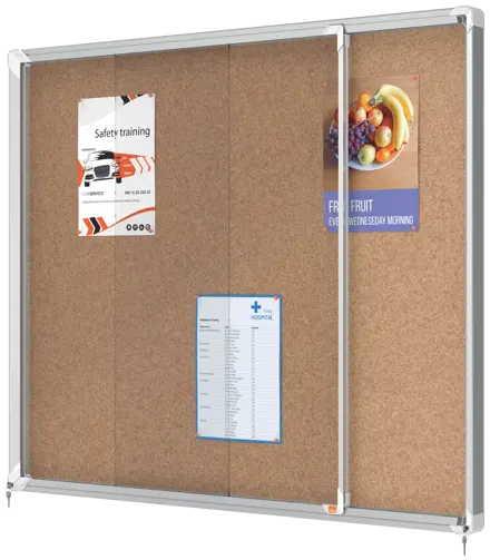 Vitrine d'affichage en liège Nobo Premium Plus 15xA4
