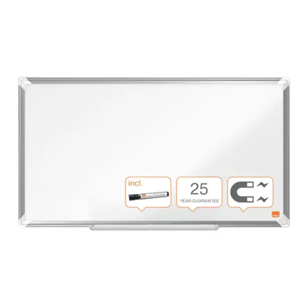 Nobo Premium Plus Widescreen emaljeret magnetisk whiteboard 32" 71x40cm