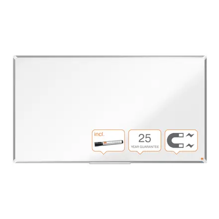 Tableau blanc émaillé Widescreen Nobo Premium Plus 1550x870 mm