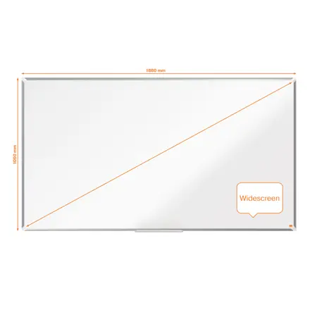 Tableau blanc émaillé Widescreen Nobo Premium Plus 1880x1060 mm