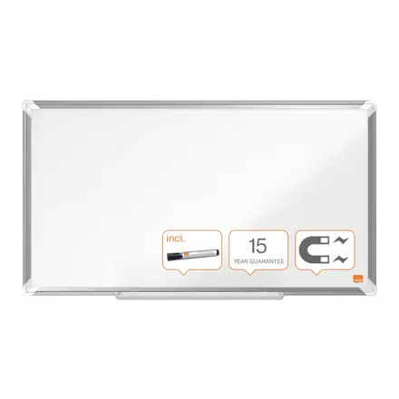 Nobo Premium Plus Widescreen stål magnetisk whiteboard 32" 71x40cm