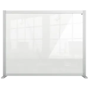 Nobo Premium Plus Clear Acrylic Protective Desk Divider Screen Modular System 1200x1000mm