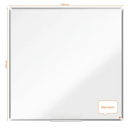Tableau blanc en acier laqué Nobo Premium Plus 1200x1200 mm