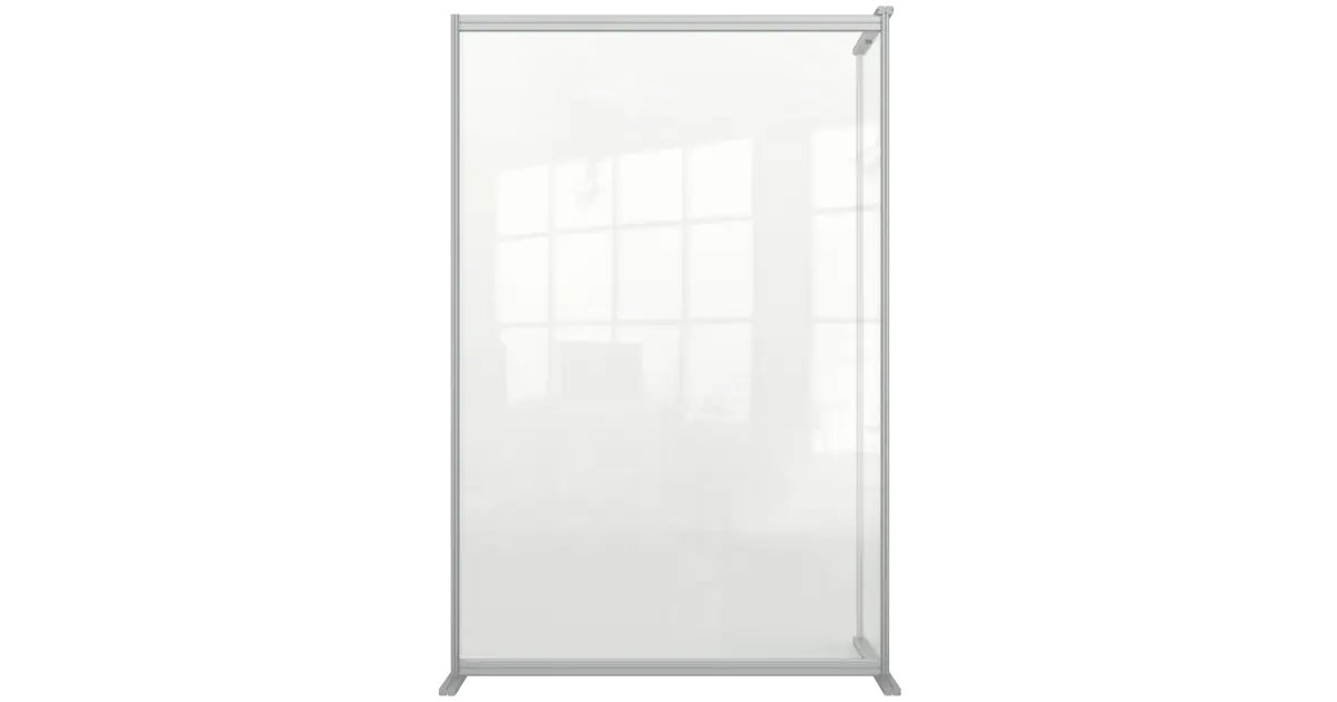 Nobo Premium Plus Clear Acrylic Protective Room Divider Screen Modular