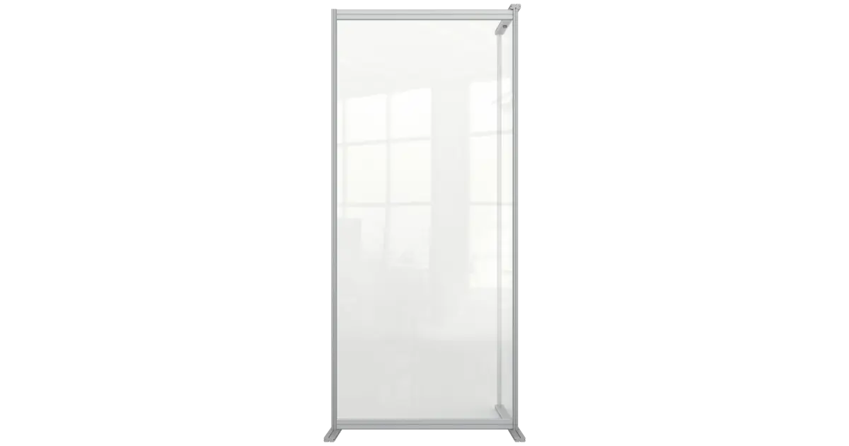 Nobo Premium Plus Clear Acrylic Protective Room Divider Screen Modular