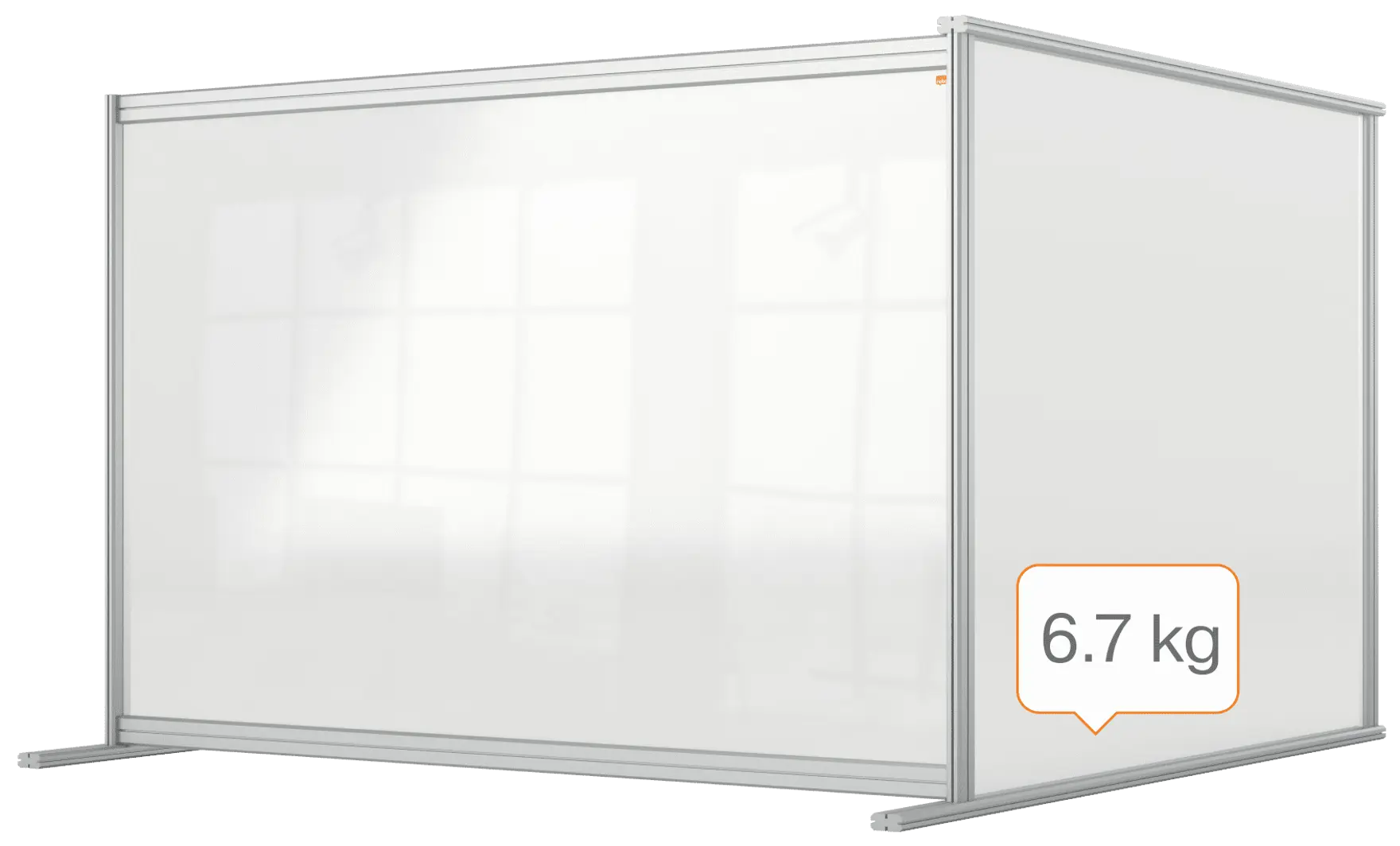 Nobo Premium Plus Clear Acrylic Protective Desk Divider Screen Modular