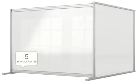 Nobo Premium Plus Clear Acrylic Protective Desk Divider Screen Modular System Extension 1400x1000mm