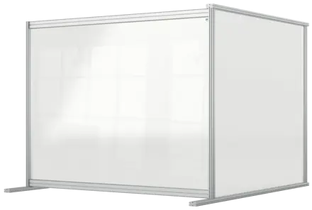 Nobo Premium Plus Clear Acrylic Protective Desk Divider Screen Modular System Extension 1200x1000mm