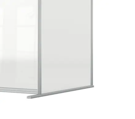 Nobo Premium Plus Clear Acrylic Protective Desk Divider Screen Modular System Extension 1200x1000mm