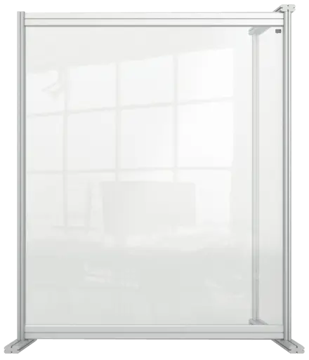 Nobo Premium Plus Clear Acrylic Protective Desk Divider Screen Modular System Extension 800x1000mm
