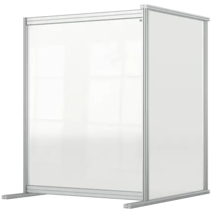 Nobo Premium Plus Clear Acrylic Protective Desk Divider Screen Modular System Extension 800x1000mm