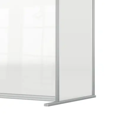 Nobo Premium Plus Clear Acrylic Protective Desk Divider Screen Modular System Extension 800x1000mm