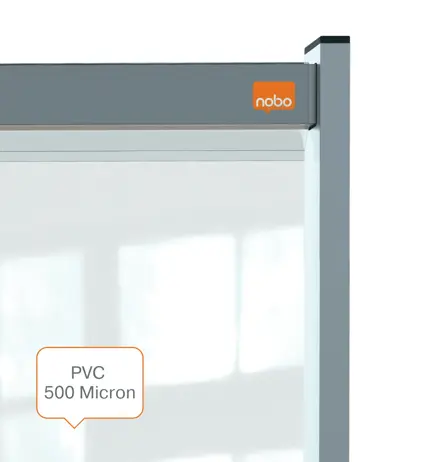 Nobo Premium Plus Clear PVC Protective Desk Divider Screen 1470x860mm